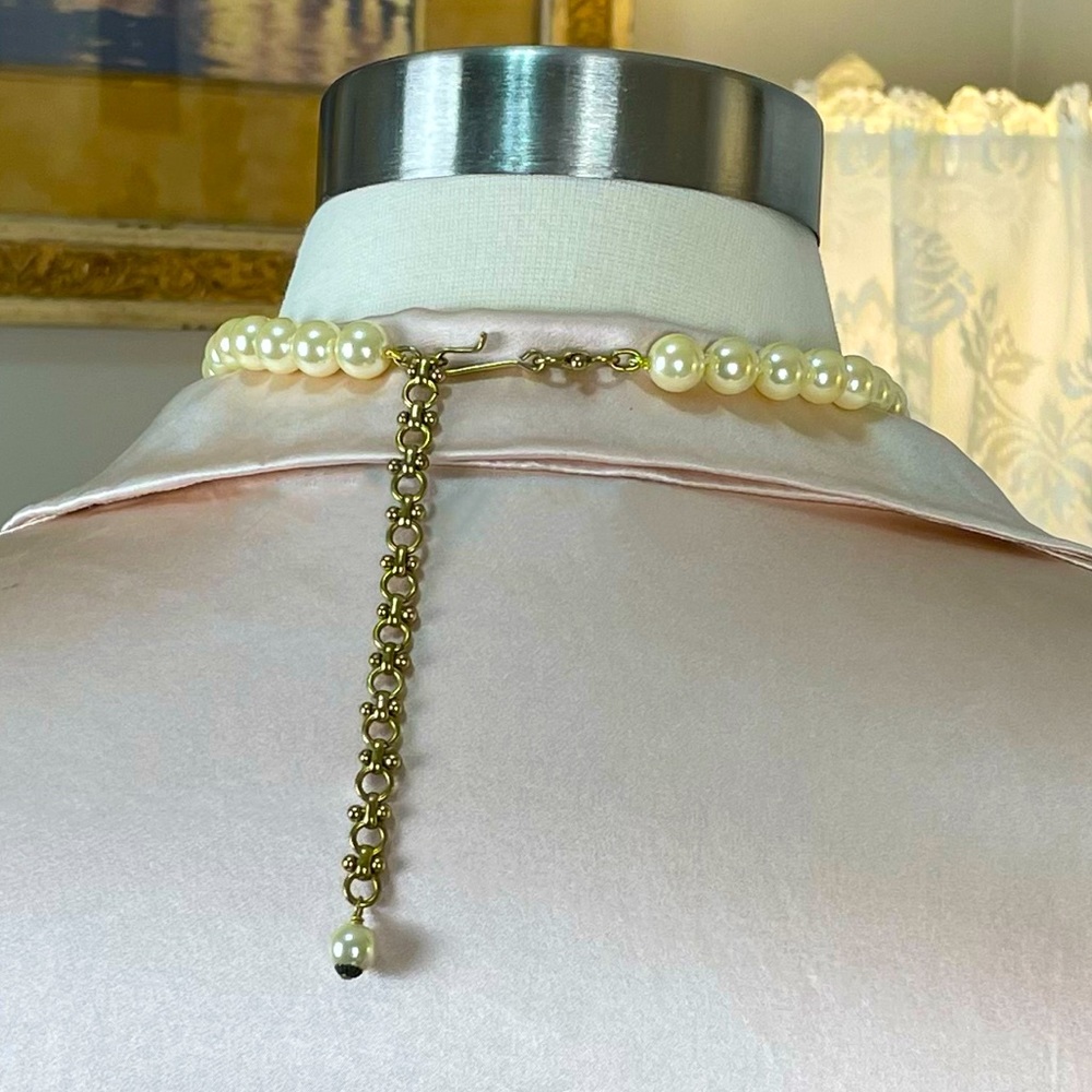 NWT/NIB Swarovski Crystal Pendant with Pearls Necklace Bridal Statement - Picture 6 of 10